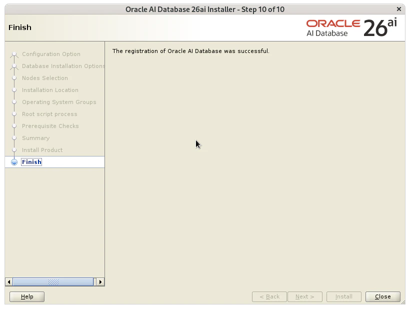 Oracle AI Database 26ai Step 10