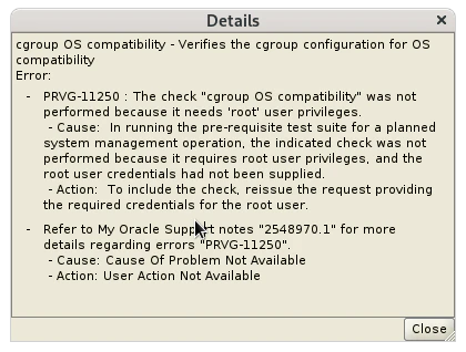Info cgroup OS compatibility
