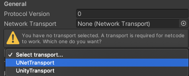 Transport選択のUnetTransport.png