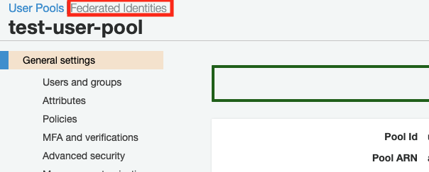 Manage Federated Identities