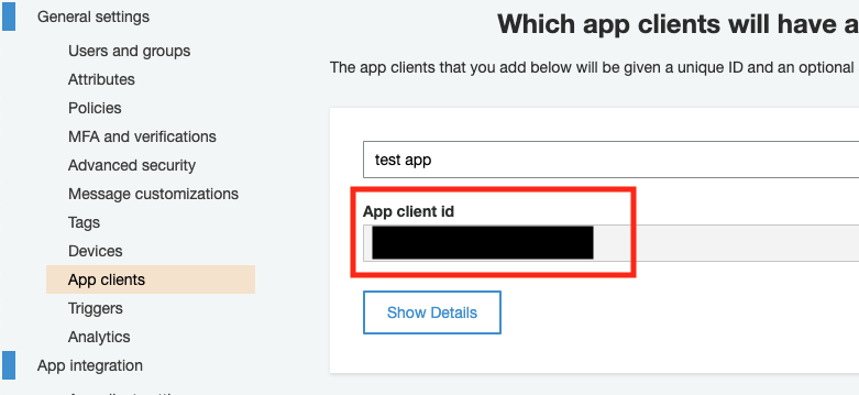 App Clientsの設定2