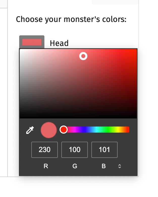 Chrome Color Picker