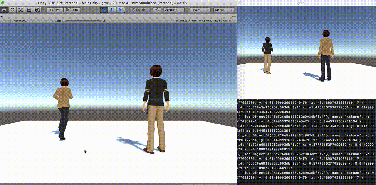 Rustでgrpcで簡易マルチプレイサーバー書いてunityで動かしてみた Qiita