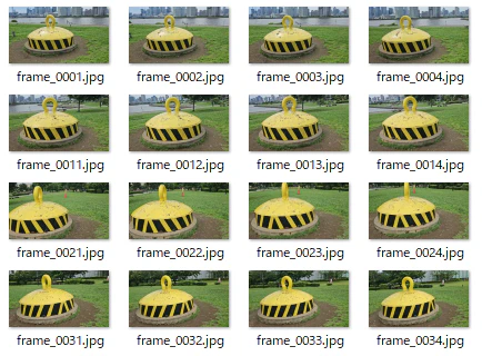 ffmpegによる動画からの静止画抽出