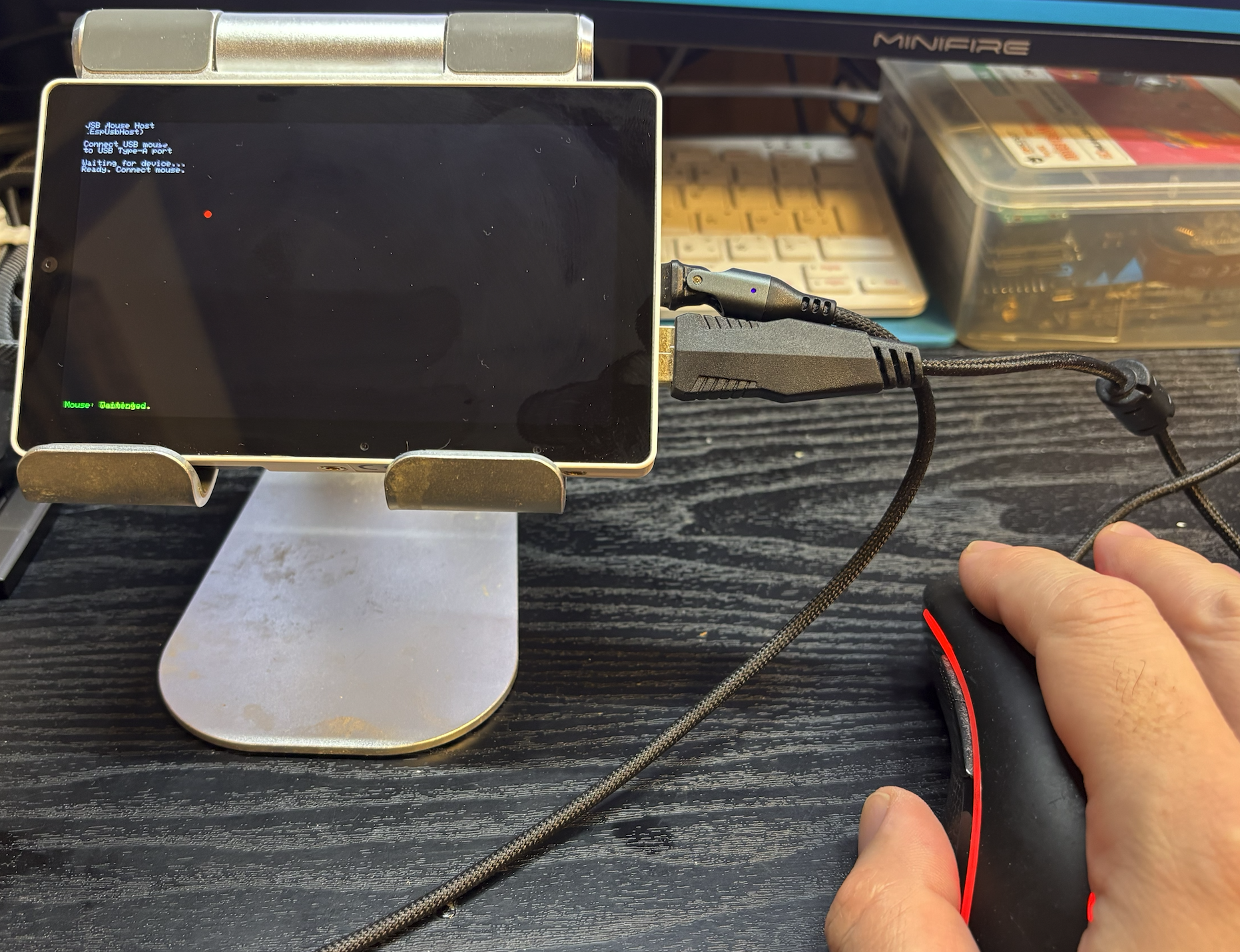 USBマウス入力デモ