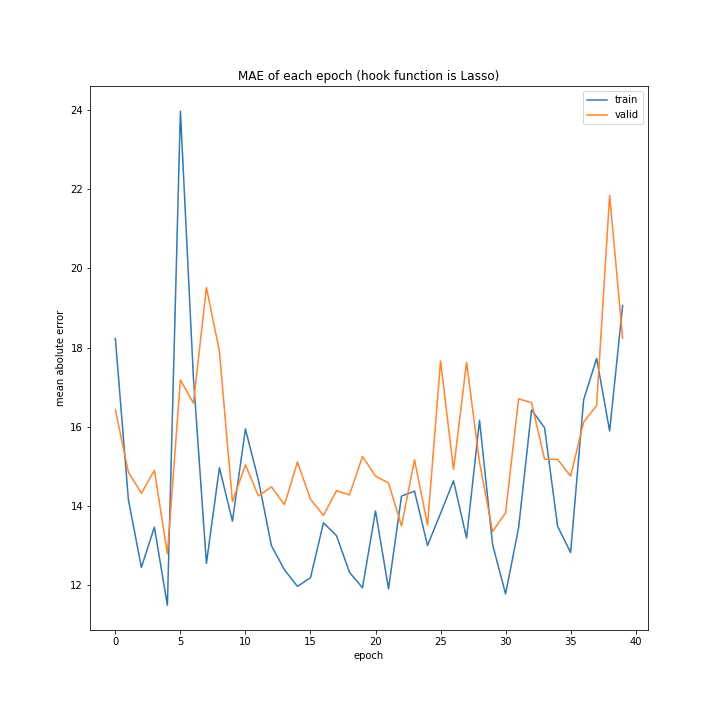 MAE of each epoch (hook function is Lasso).png