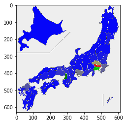 Pythonでexcelファイルを開く そして日本地図に色を塗る Qiita