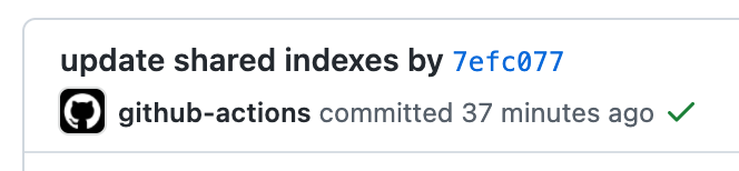 GitHub Actionsで共有インデックスが作成された.png