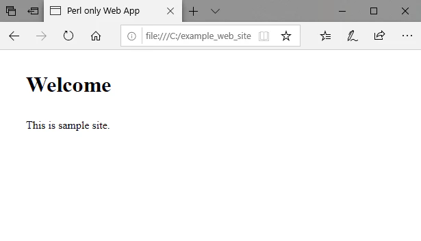 CSS::Tinyモジュールを用いたWebサイト