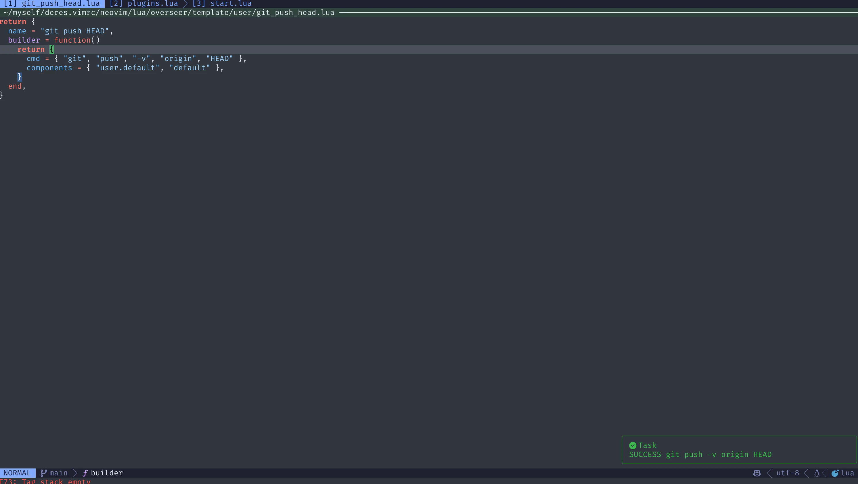 git push完了後に通知が来ている