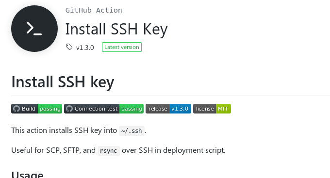 Install SSH Key