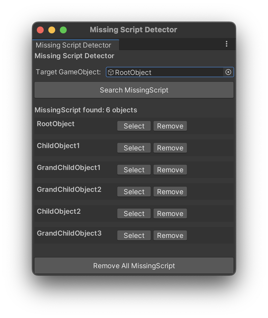 検索結果表示例
