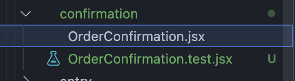 このように、テスト対象とテストファイルが並ぶことでテスト範囲を明示的とする