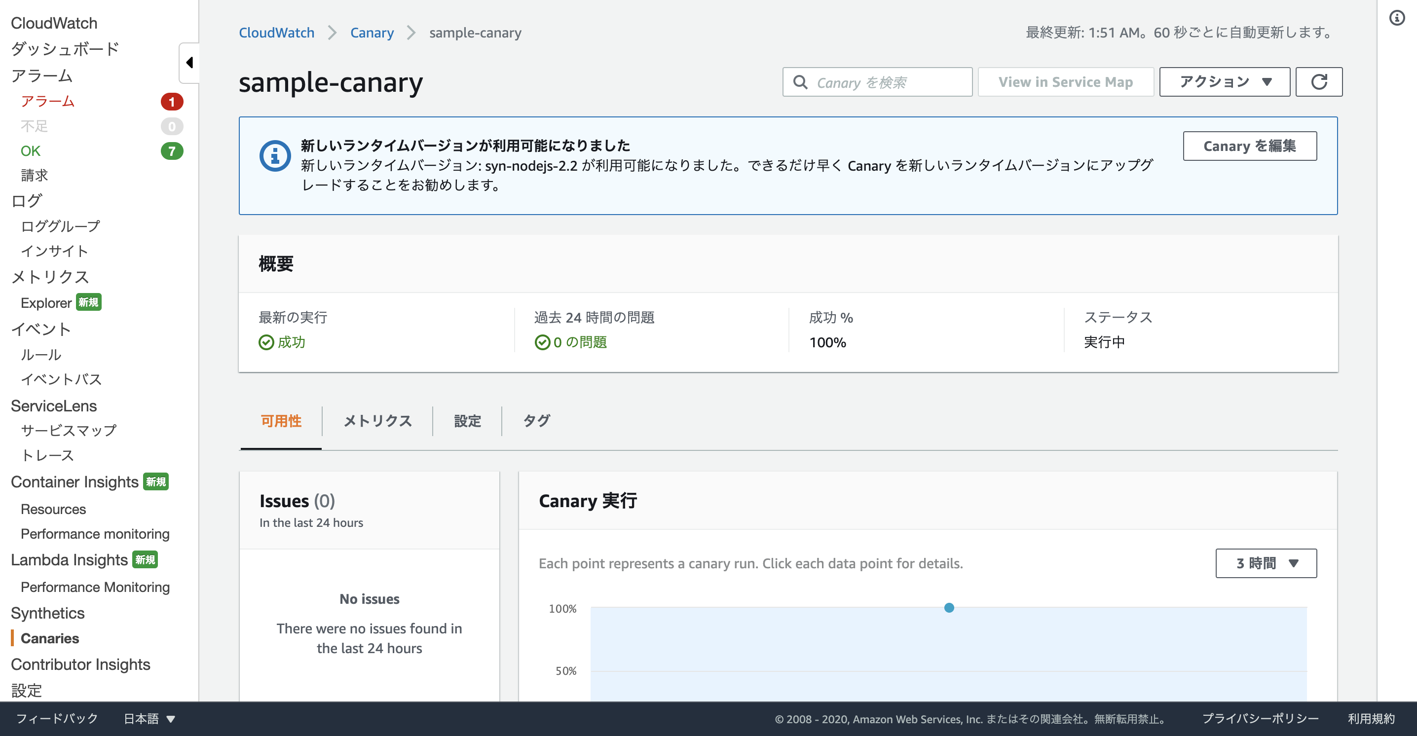 CloudWatch SyntheticsをCDKで管理する