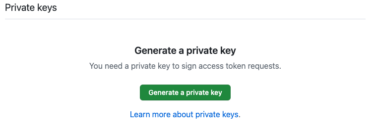 Private keys
