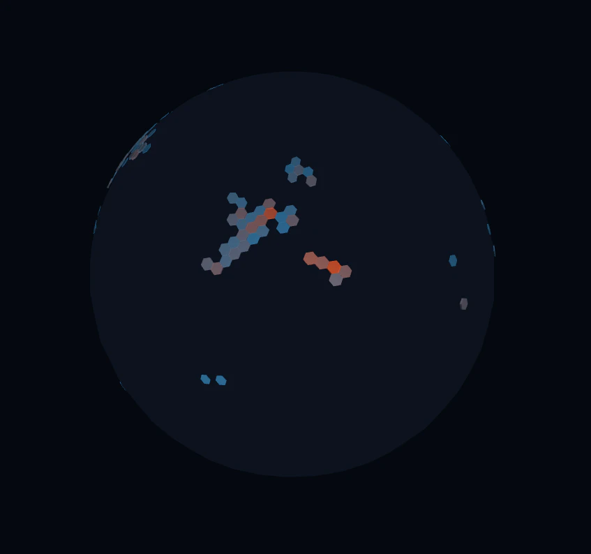 NR(5G)だけを表示。世界に数クラスタしか出ない