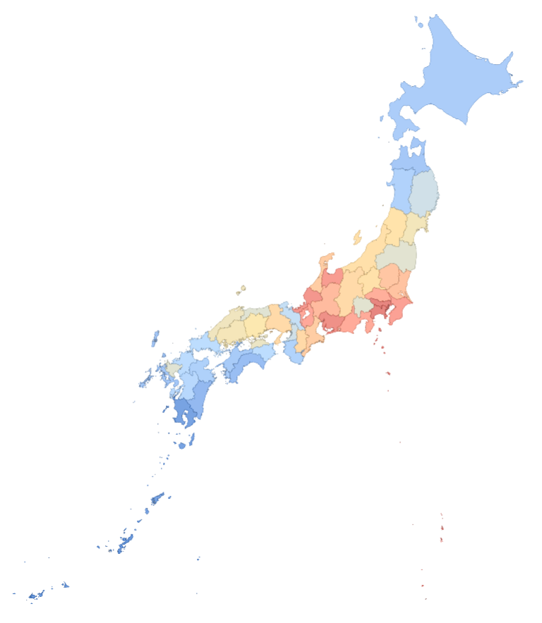 都道府県の平均年収 都道府県の平均年収