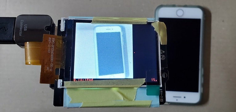 Maixduinoの1000クラス画像判別 iPhone認識