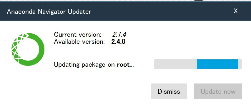 Anacondaのupdateが終わんねぇ.jpg