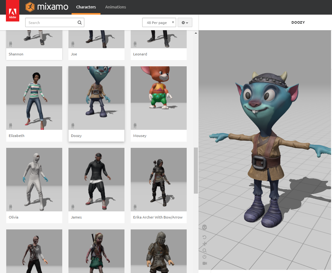 Mixamoで制作した3dキャラクターをunityで使ってみた Qiita Mixamoで制作した3dキャラクターをunityで使ってみた Qiita