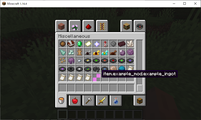Java Minecraftのmodを作成しよう 1 14 4 1 アイテムの追加 Qiita