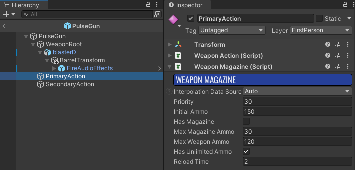 WeaponMagazineコンポーネント