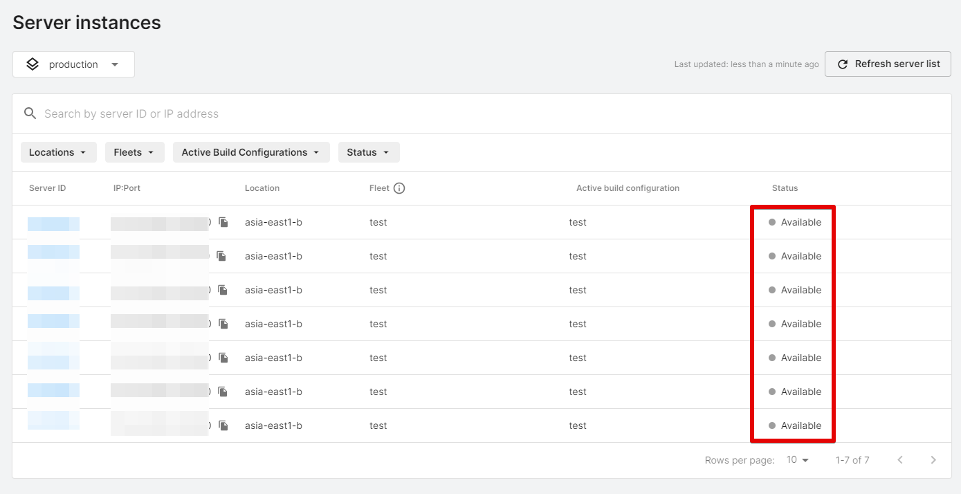 サーバーを全てstop