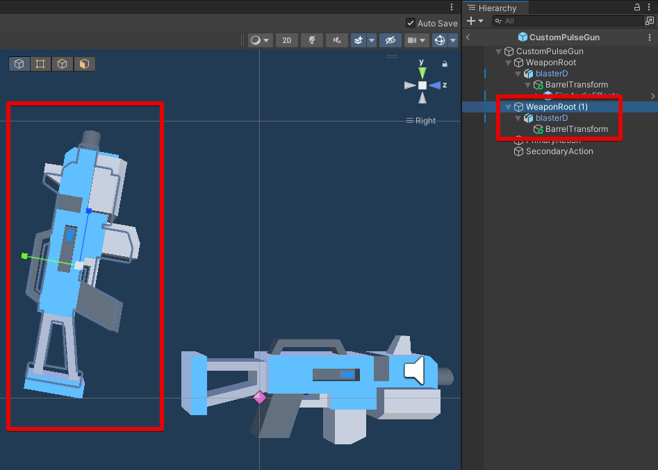 発射位置調整のための改造