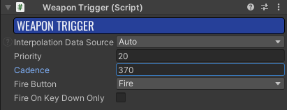 WeaponTriggerコンポーネント