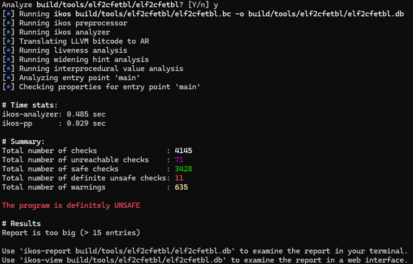 ikos-scan makeの結果