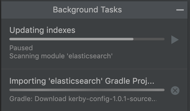 インポートが始まる