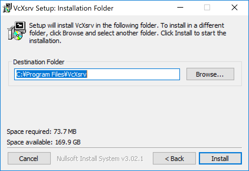 SnapCrab_VcXsrv Setup Installation Folder_2019-5-23_17-57-41_No-00.png