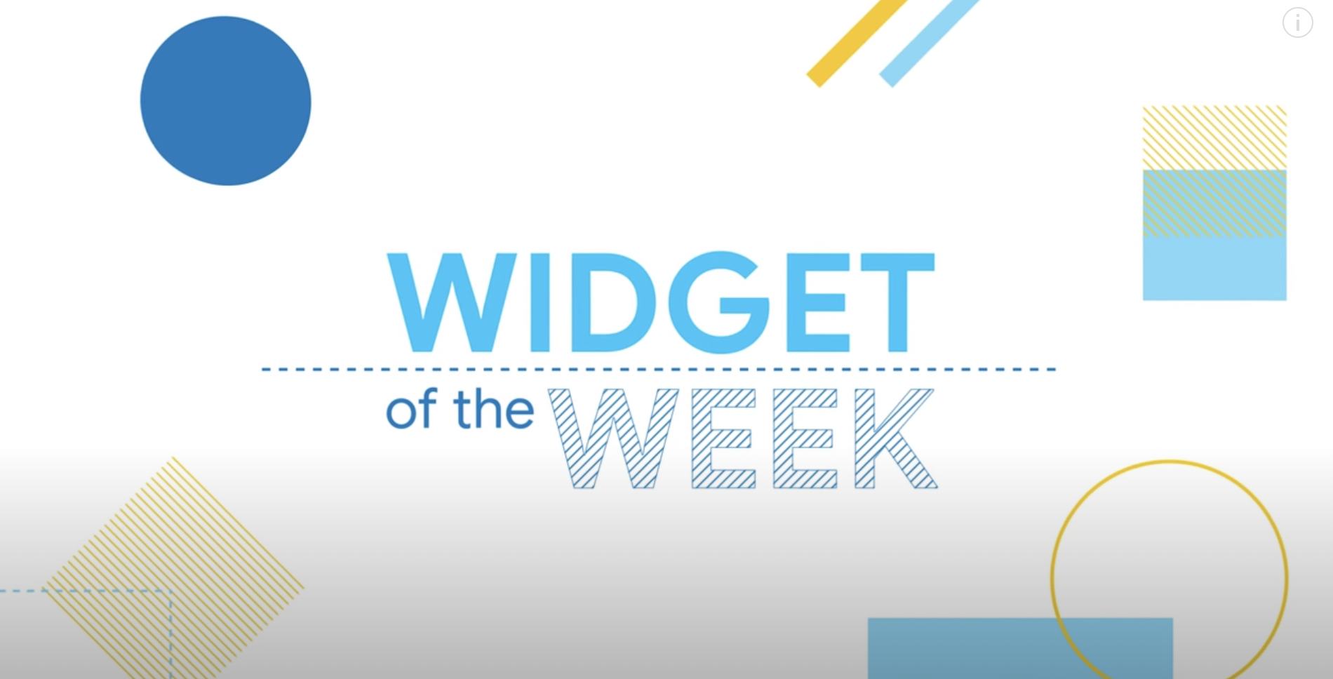 Widgetoftheweek