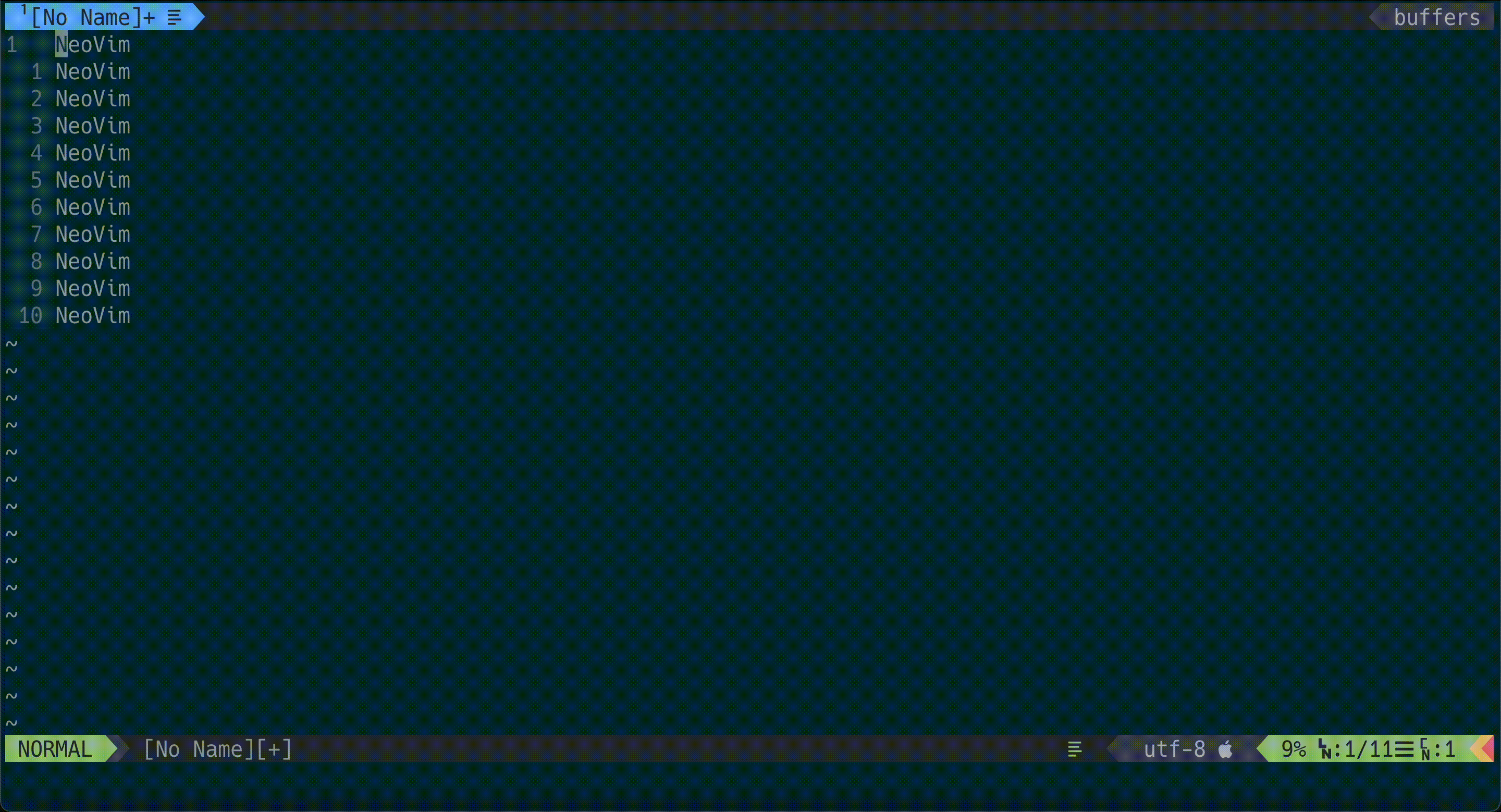 行頭に特定の文字列を入力する