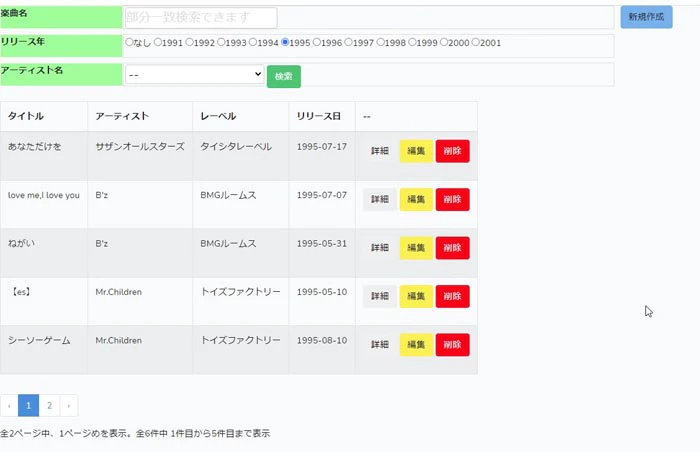 Laravel標準のページネーションに検索機能を実装し 厄介な問題点に対応した Qiita
