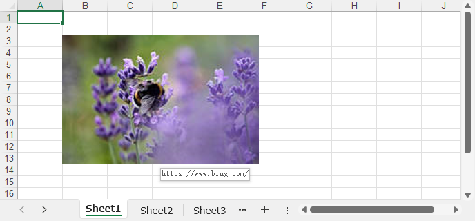 PythonでExcelワークシート内の画像にハイパーリンクを挿入