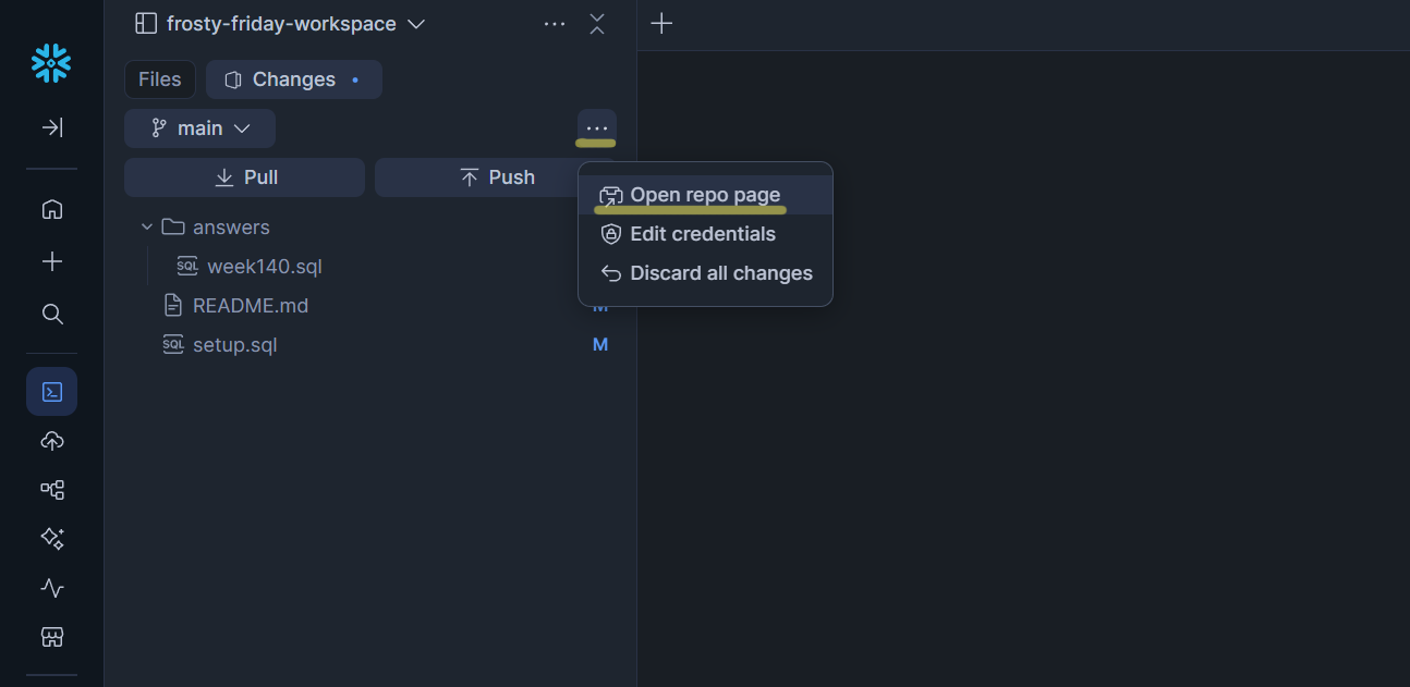 Using workspace with GitHub (2)