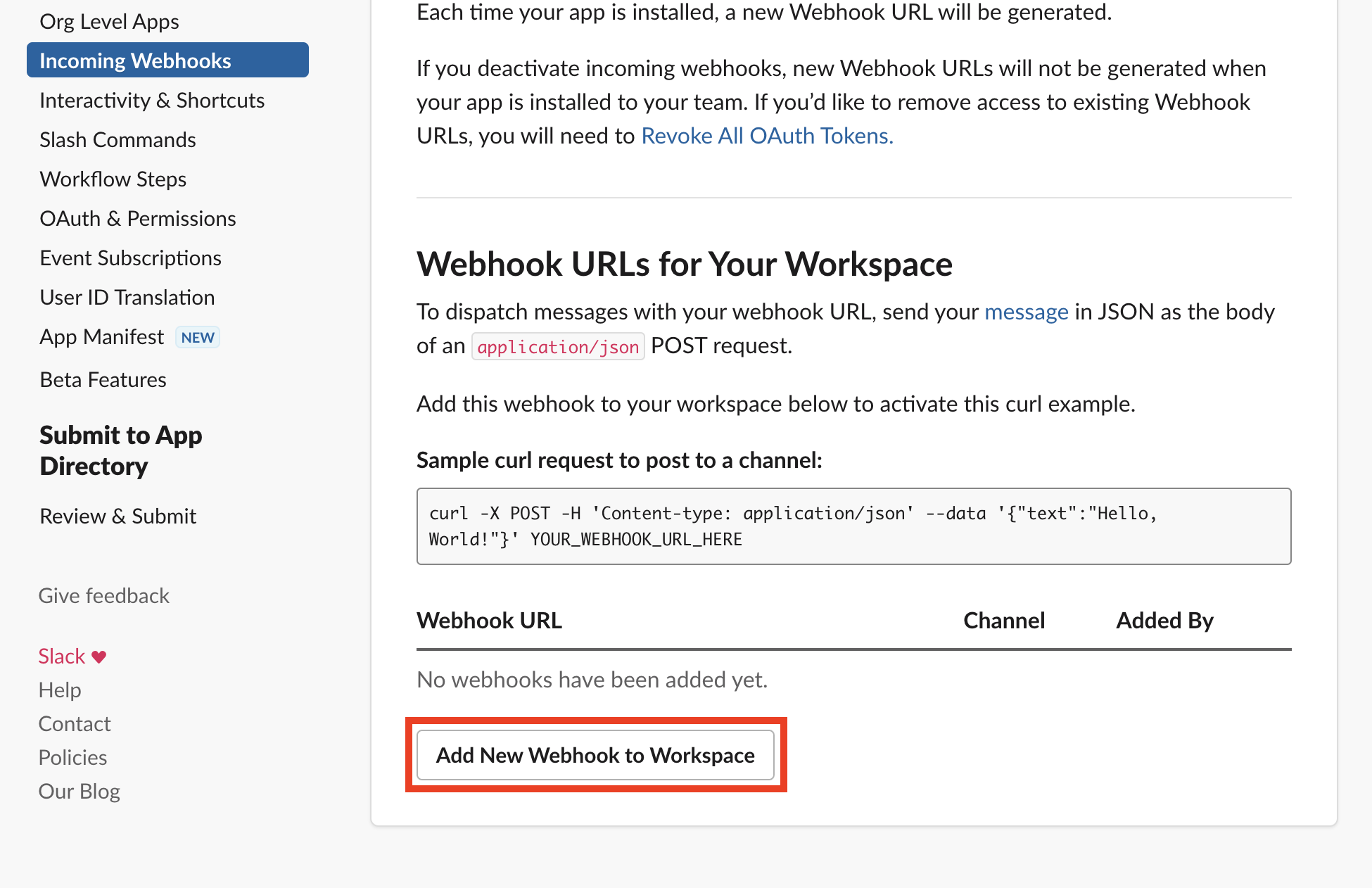 If you deactivate incoming wethooks, new Wethook URLs will not be generated when.png