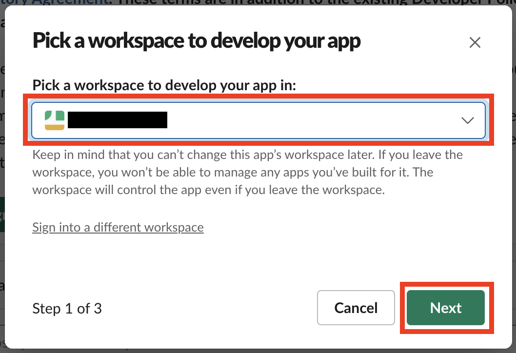 Pick a workspace to develop your app.png