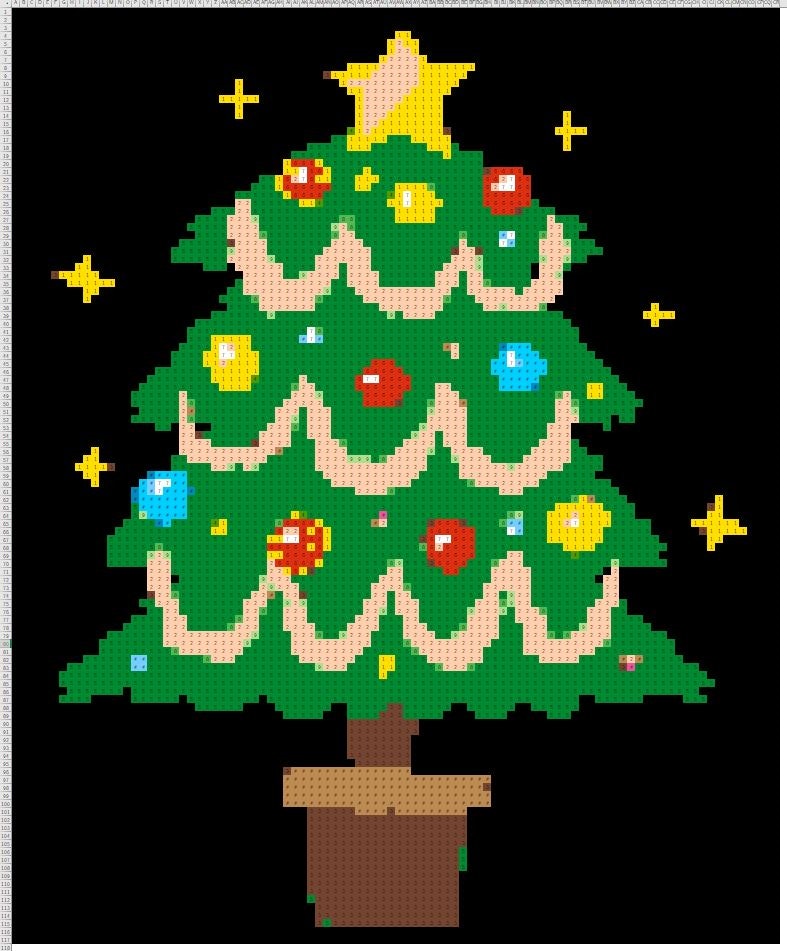 クリスマスツリー_ドット絵