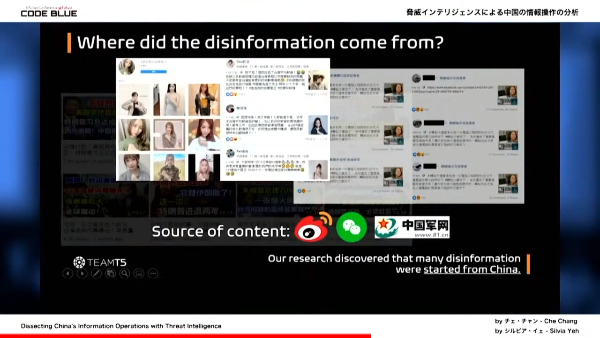 Where did the disinformation come from?