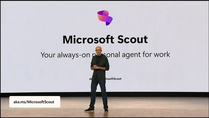 Microsoft Scout が public brand として紹介された場面