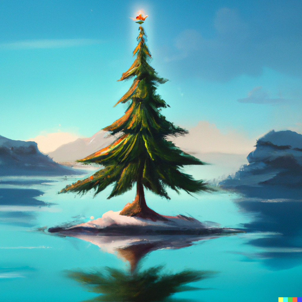 digital art Christmas tree