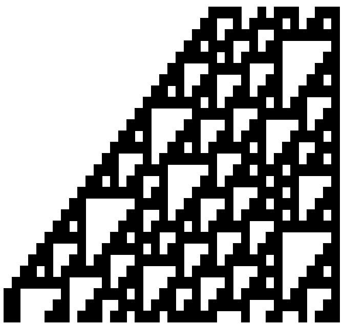 ECAルール110の実行結果 ECAルール110の結果.png