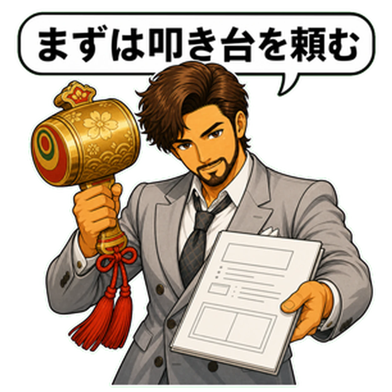 打ち出の小槌に寄せた修正後