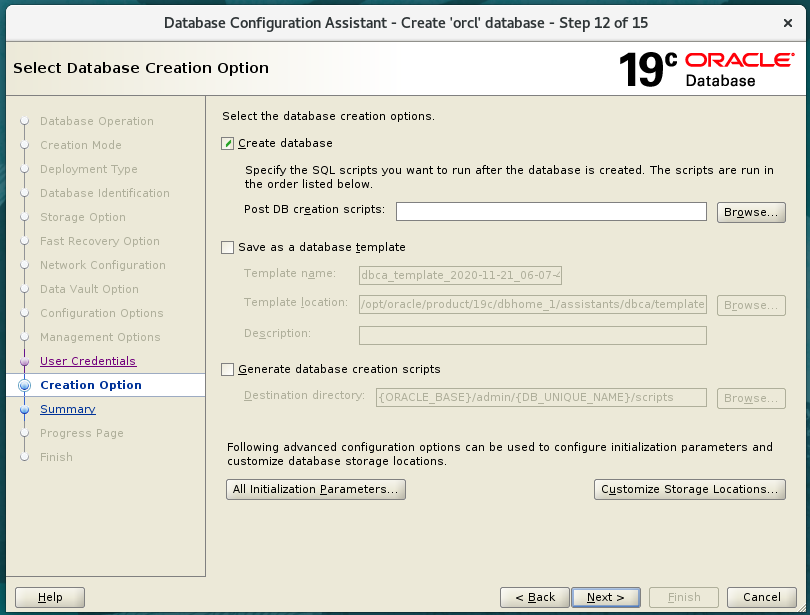 Oracle Database Install