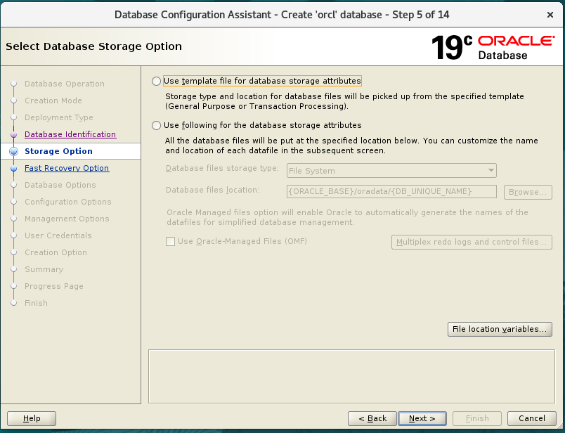 Oracle Database Install