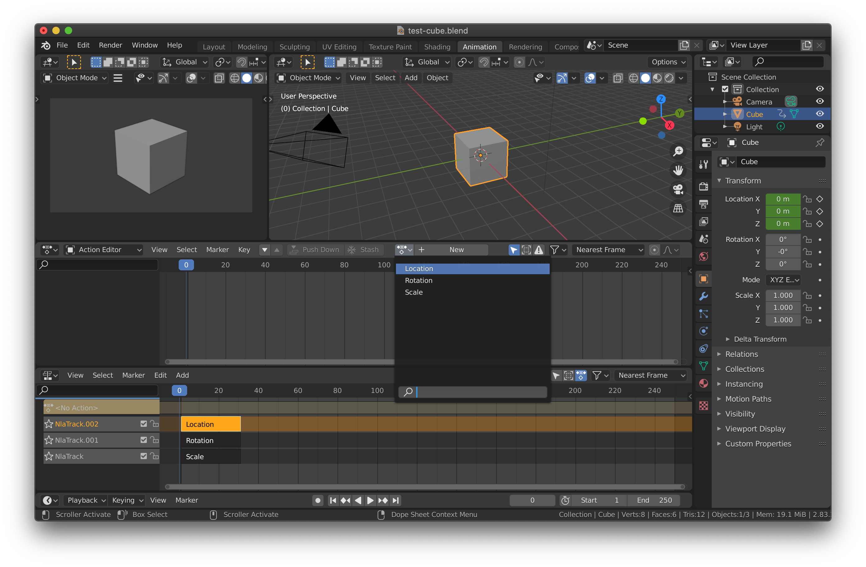 Blender 複数のアニメーションを持つgltfを書き出す方法 Qiita