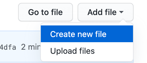 Create new file
