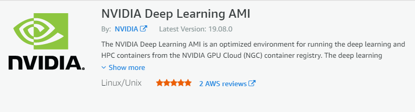 NVIDIA Deep Learning AMI